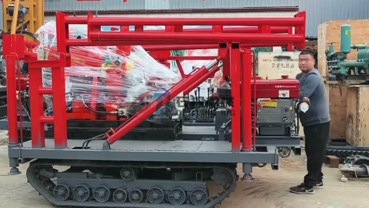 High Efficiency Horizontal Drilling Machine / Water Well Drilling Rig Easy Handle
