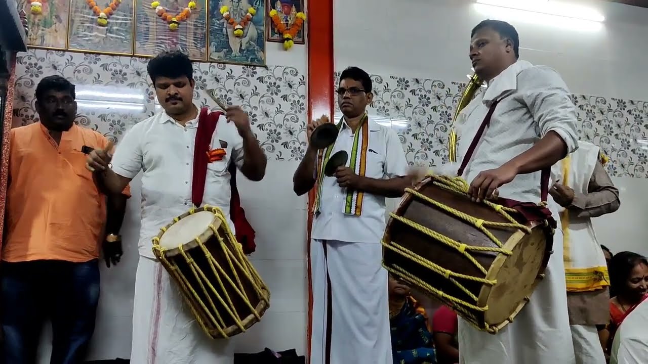 Shri.Ashok Devadiga & team offered a Chende Seve at our temple 🙏🏻