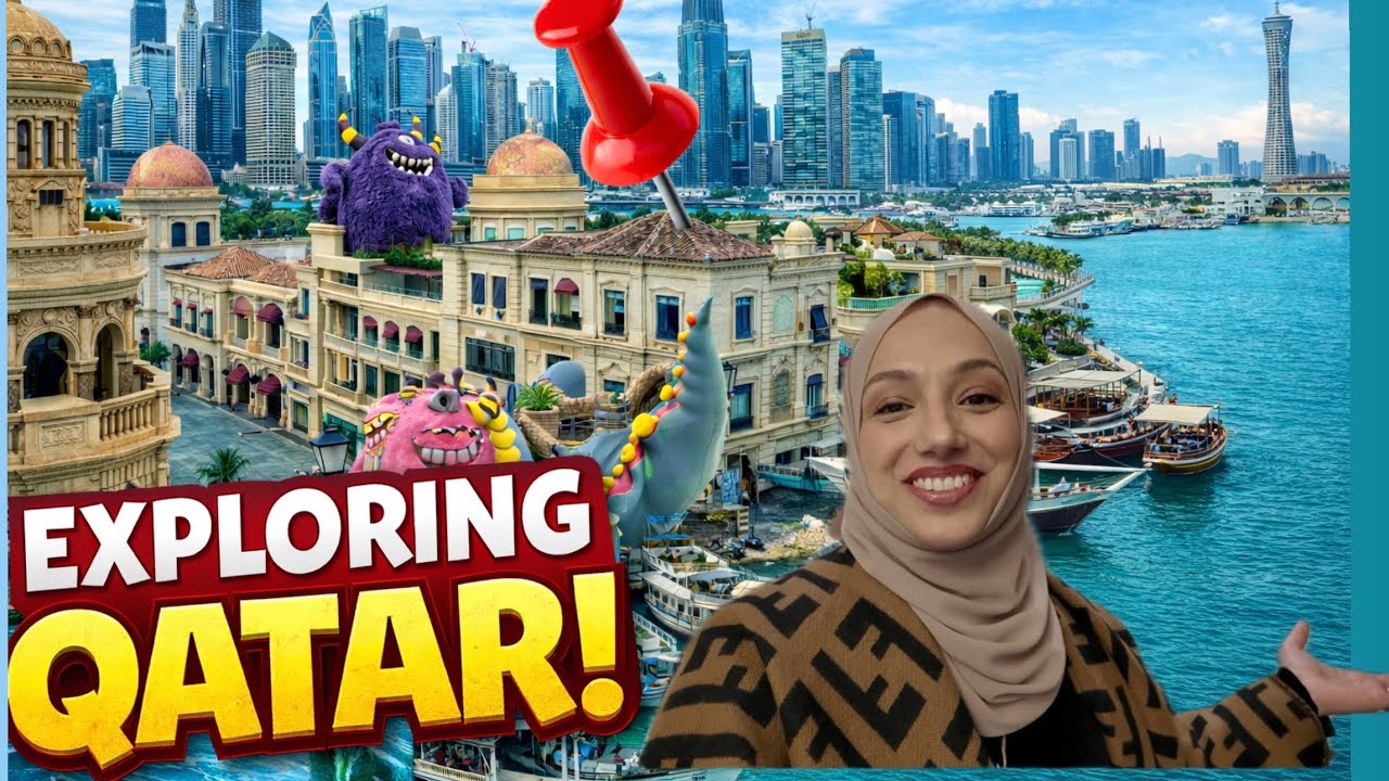 Exploring Qatar 🇶🇦 | Katara Cultural Village, Crystal Skywalk & Doha Skyline
