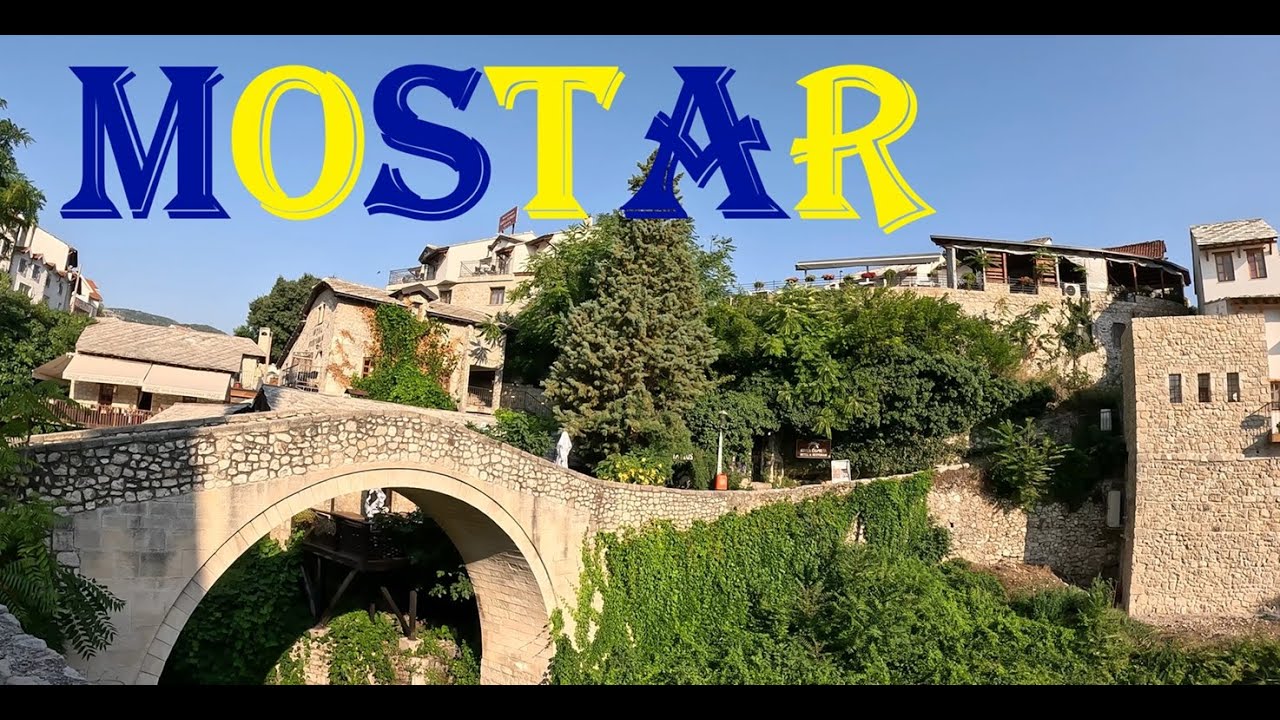 Walking in Mostar, Bosnia and Herzegovina || 4K