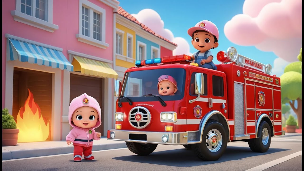 Fire Truck Rescue Song | Fun Learning & Action Song for Toddlers