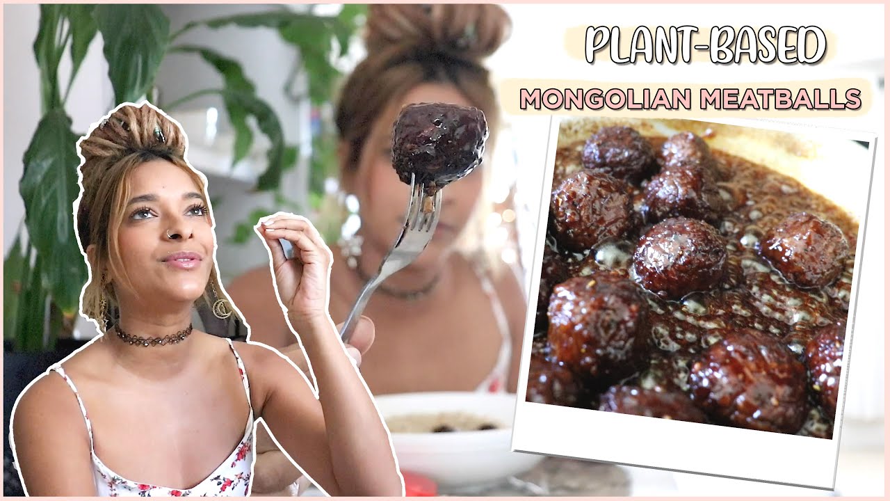Vegan Mongolian Meatballs | Cook With Me | Vegan Meatball Recipe