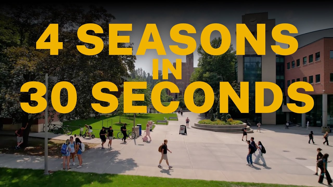 Stunning drone views of campus | University of Idaho in every season