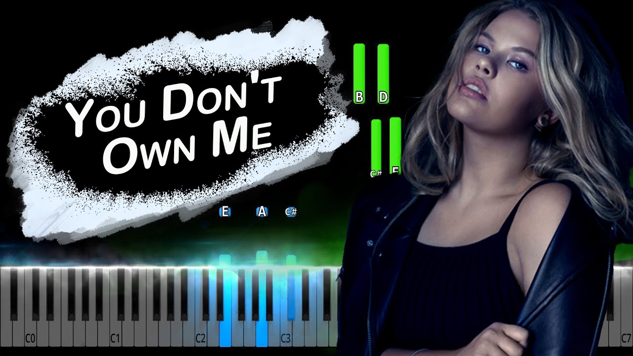 SAYGRACE - You Don't Own Me Piano Tutorial