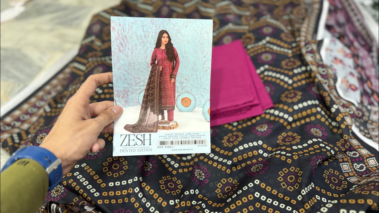 ZESH KA LATEST LAWN KA 3P ORIGINAL WALI LAWN 😜