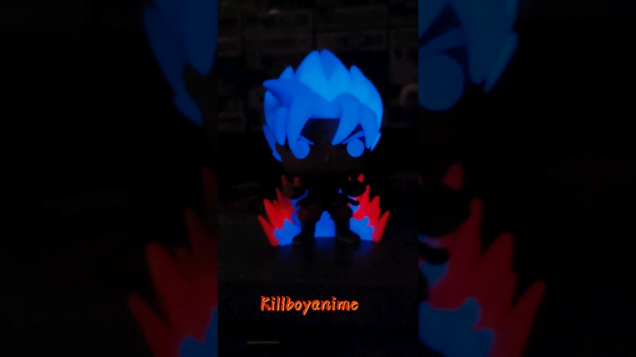 Dragon Ball Super Ssgss Goku KAIO-KEN TIMES TWENTY Funko Pop 1256 Glow in the Dark
