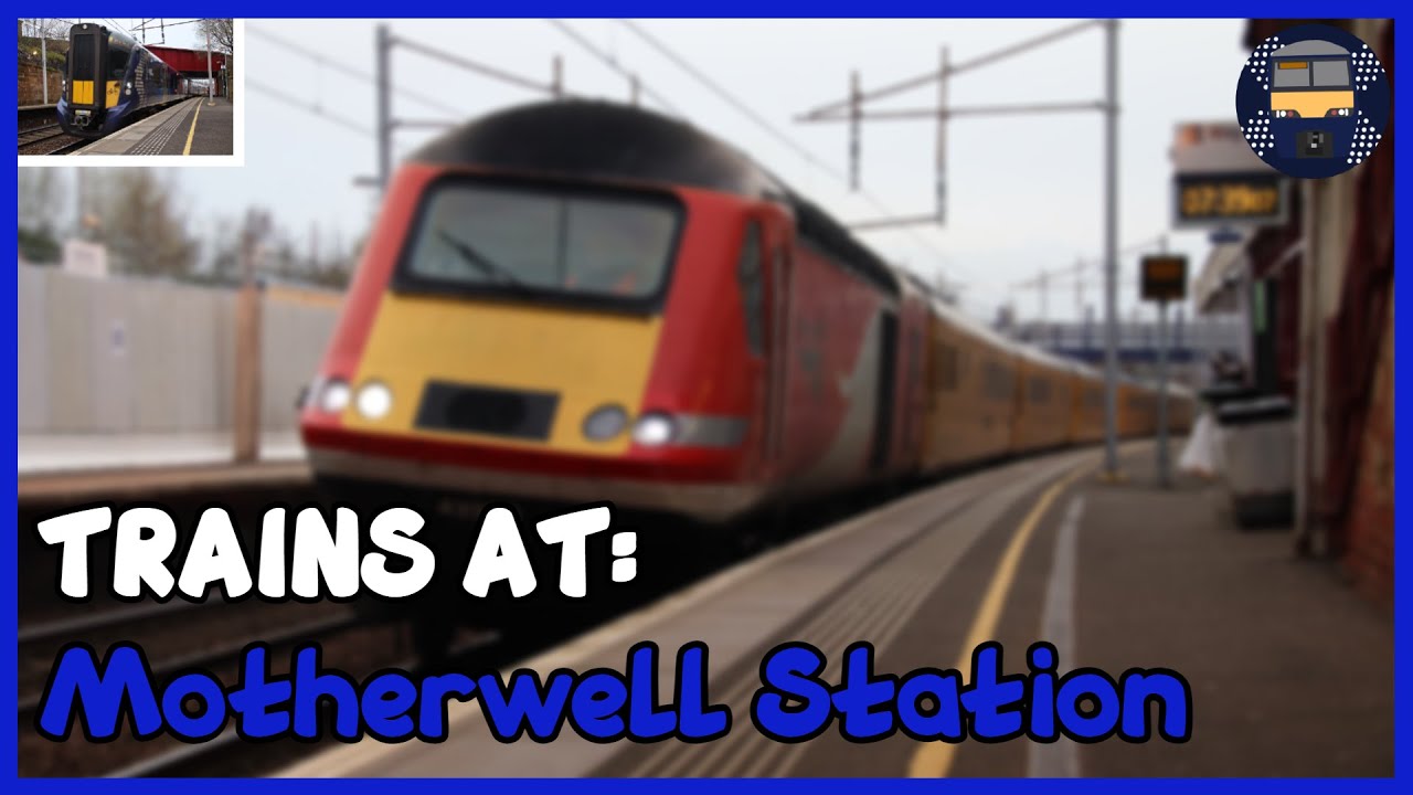 Trains at Motherwell Station (31/03/21)