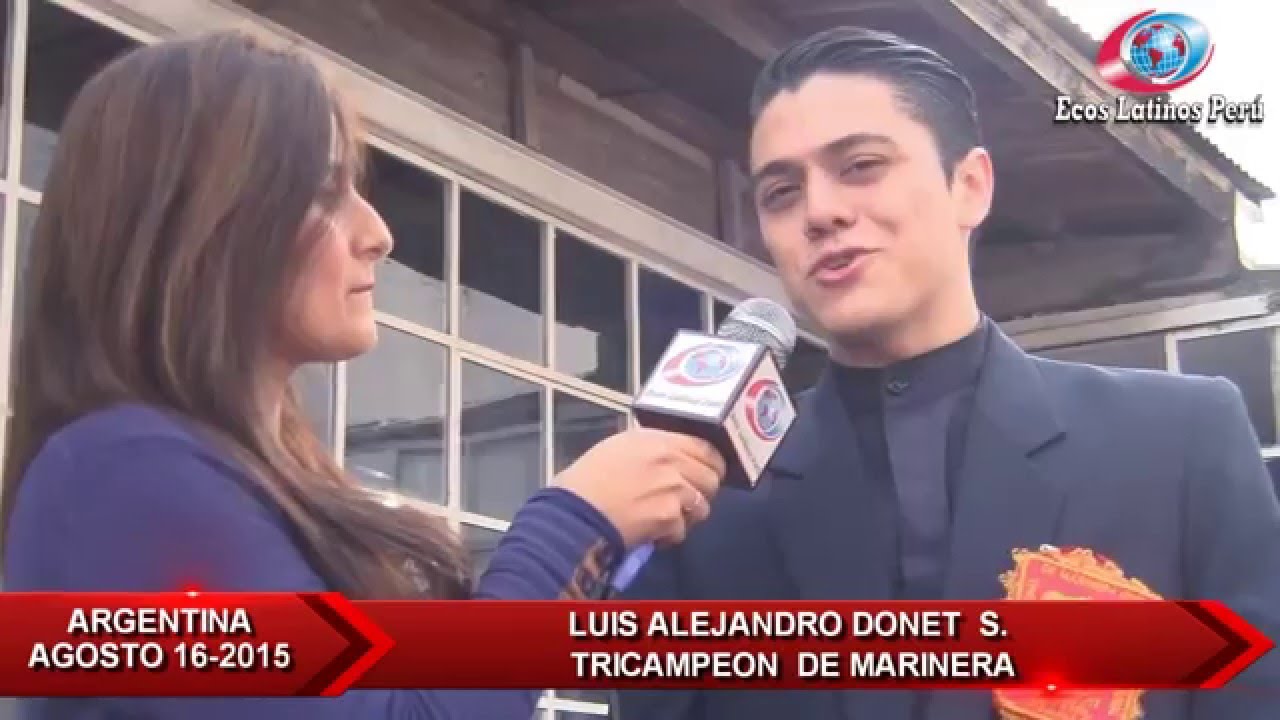 La Plata: Campeón juvenil 2015 Luis Donet se roba los aplausos en concurso de Marinera