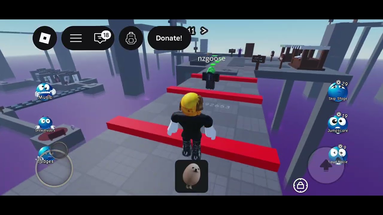 Playing blueberry obby