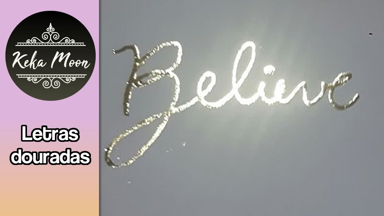 Como fazer letras douradas - Aplicação de foil sem impressora a laser, sem a máquina e sem aquecer!