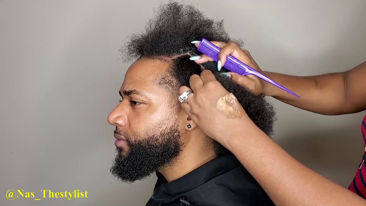 Men freestyle stitch braids