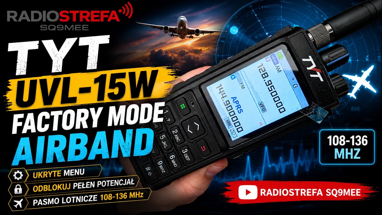 TYT UVL-15W Aktywacja AirBand | Factory Mode #tyt #hamradio #tutorial