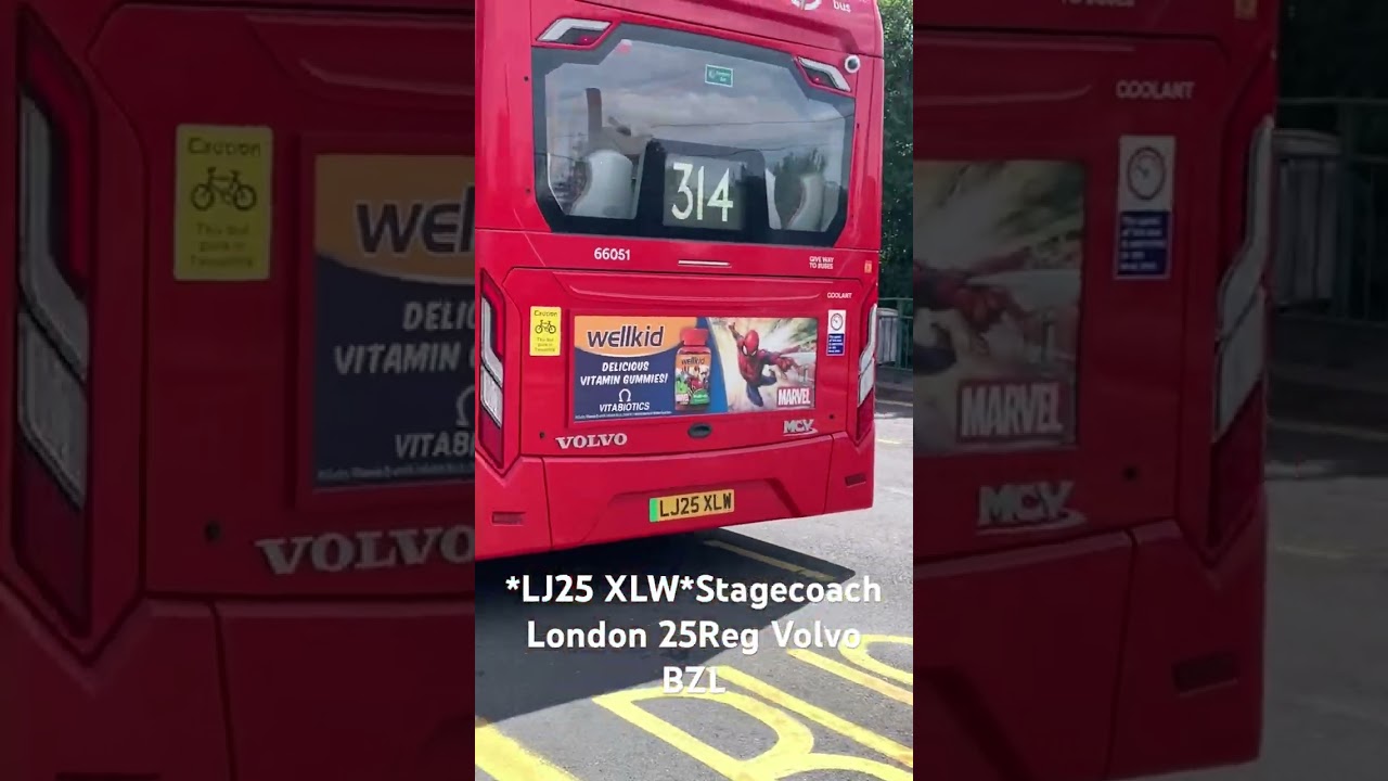 *LJ25 XLW*Stagecoach London 25Reg Volvo BZL #fortheloveofbuses #welcometolondon #busspotting