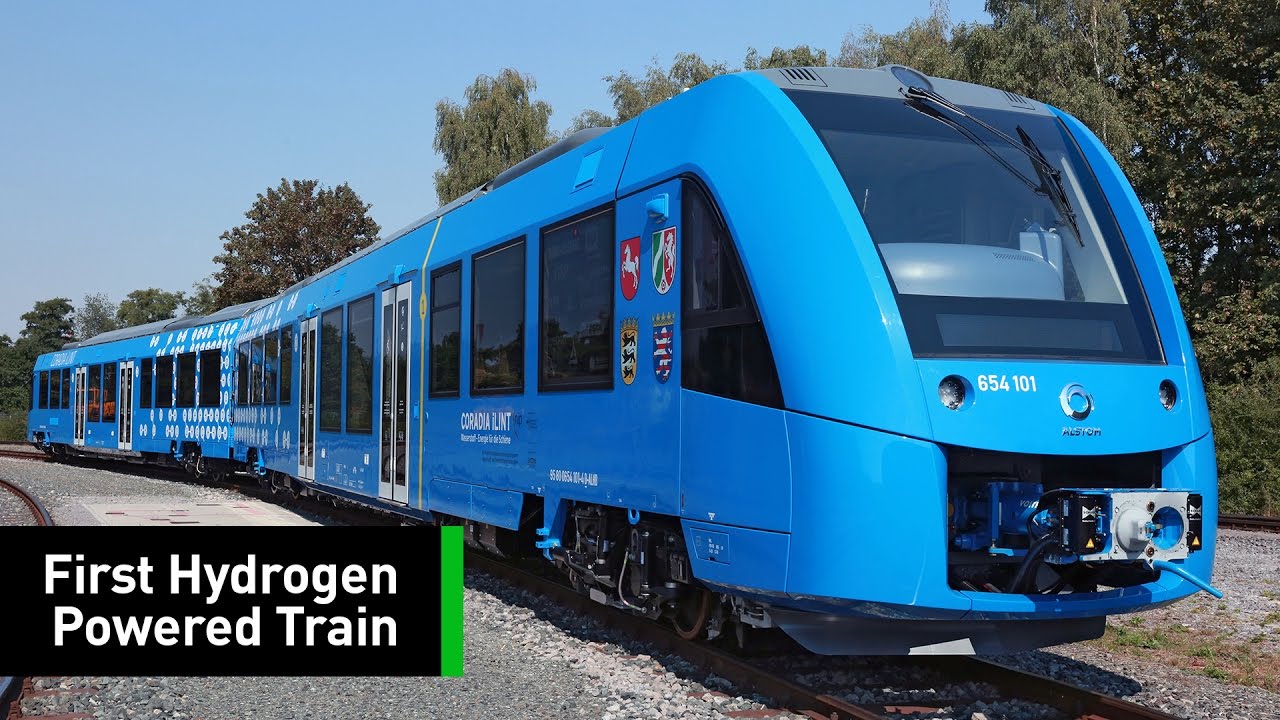 This Hydrogen Fuel Cell Train's Only Exhaust Is Clean Water