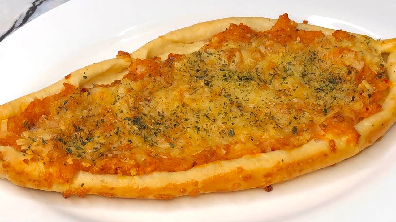Delicious Cheese Garlic Potato Pide | Parmesan Cheese Thin Crust Potato Bread!
