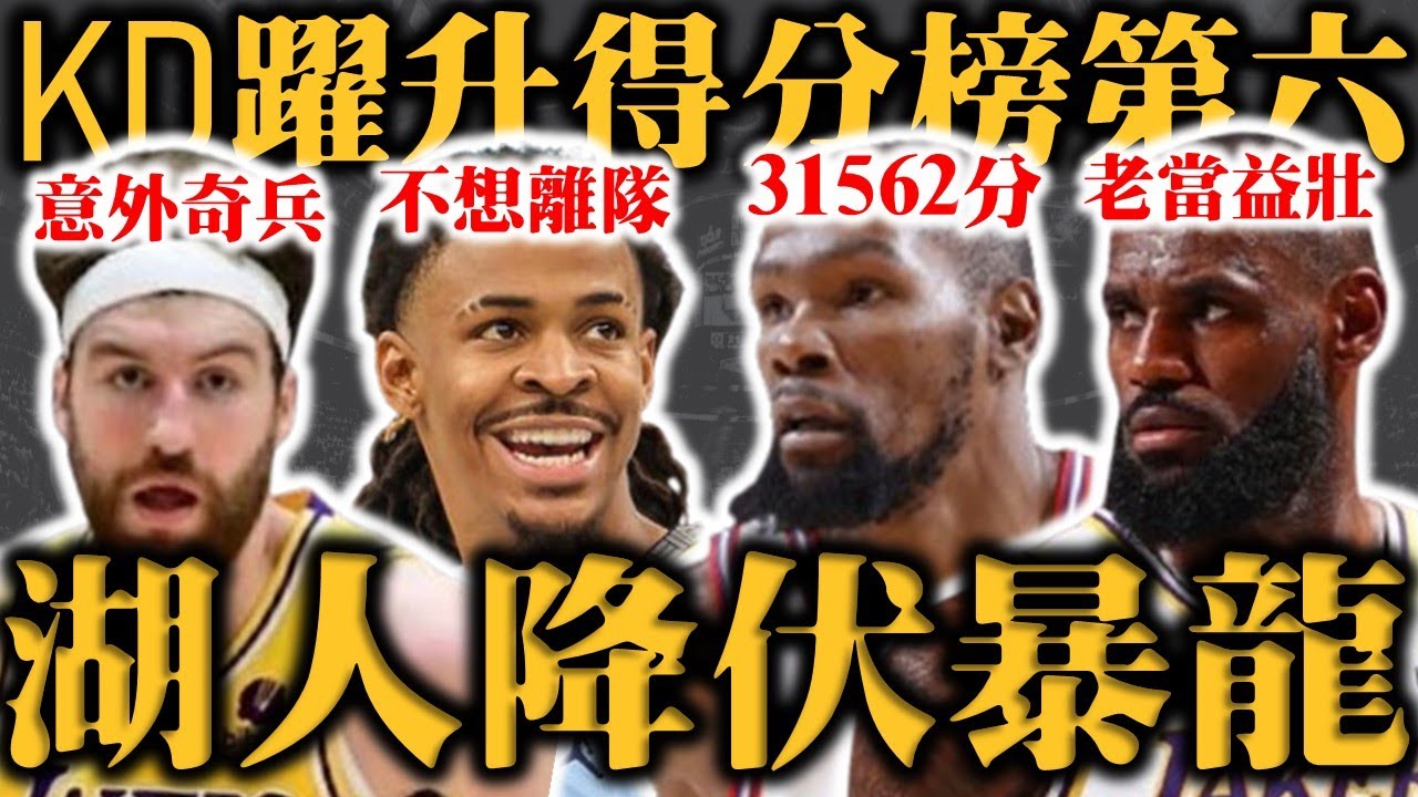 湖人用了什麼策略擊敗暴龍？奇兵 Timme 能成為戰力嗎？KD 最終生涯總得分會排名第幾？Morant 宣告想留在灰熊！|【步步驚星🌟】feat. @StepBackJumper34