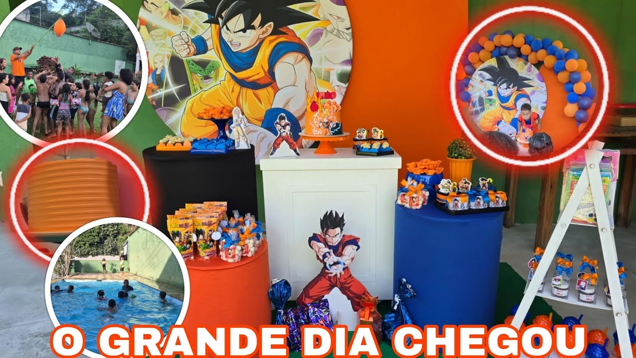 CHEGOU O GRANDE DIA: FESTA DO THÉO DE 6 ANOS DRAGON BALLZ