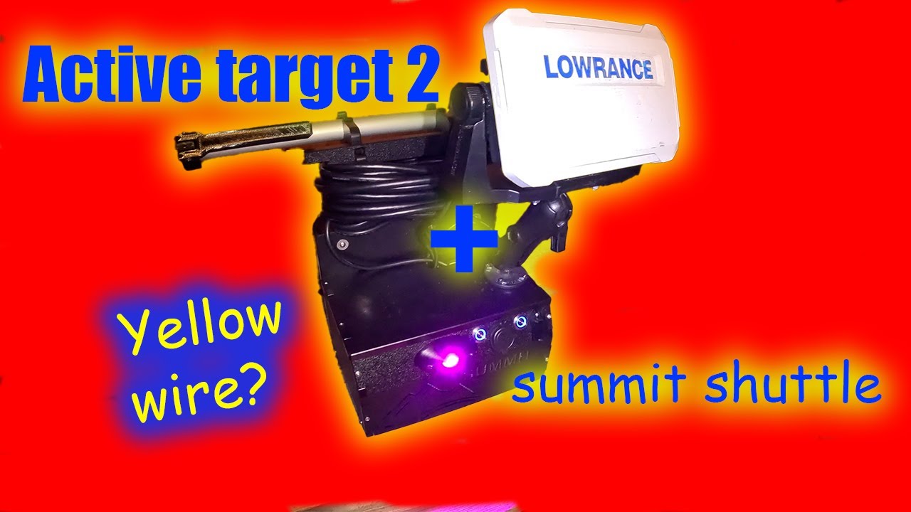 How to mount Lowrance Active Target 2 on a Summit shuttle (And wiring)