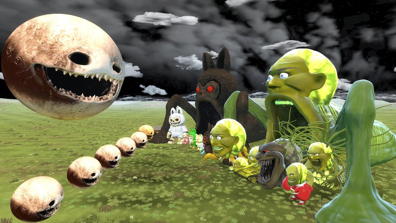 PLUTO WAKES UP COSMIC HORROR VS ALL LIN GANG MELON FAMILY AND ALL LABUBU FAMILY In Garry's Mod!