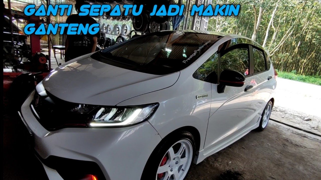 ganti velg honda jazz rs gk5 biar makin ganteng