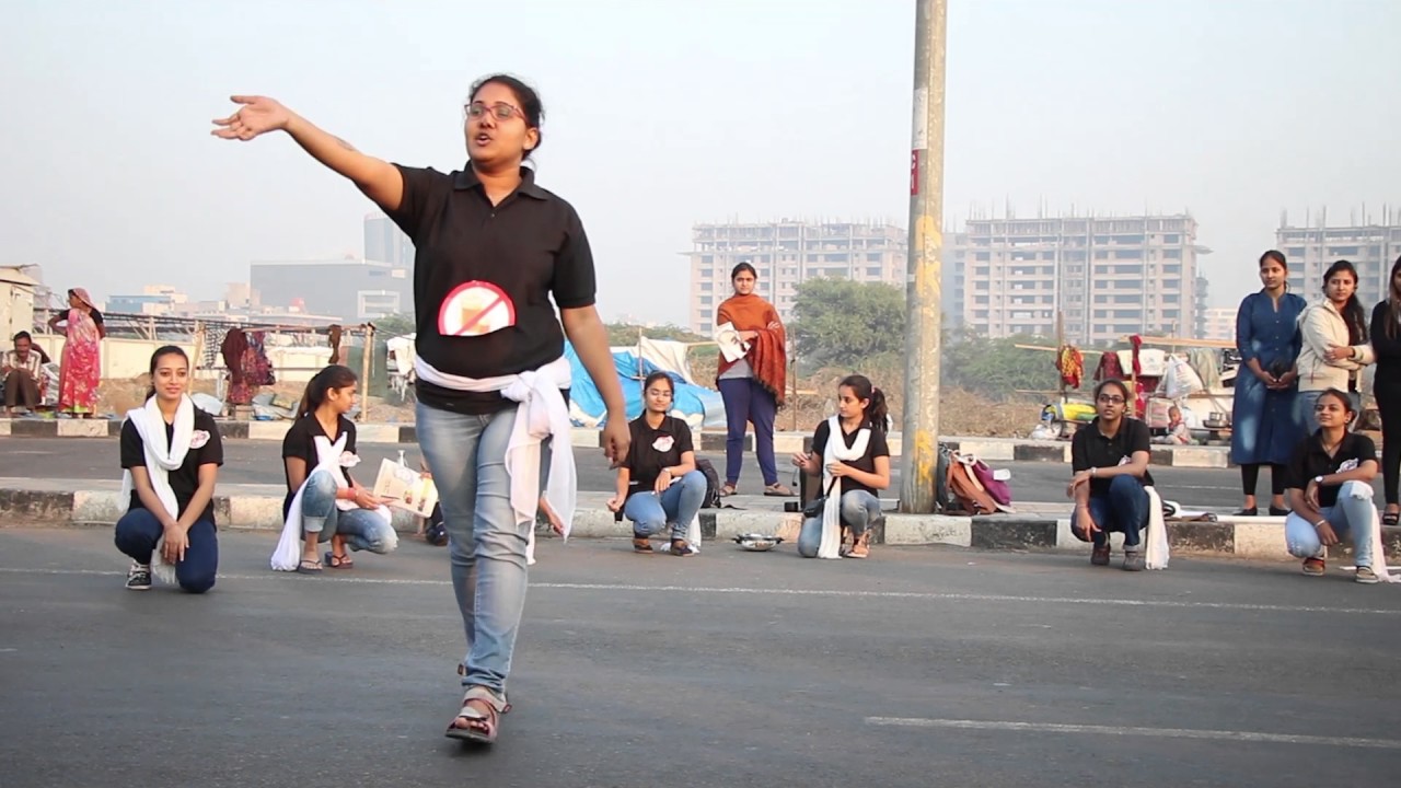 Nukkad natak/street play on say no to drugs and alcohol!