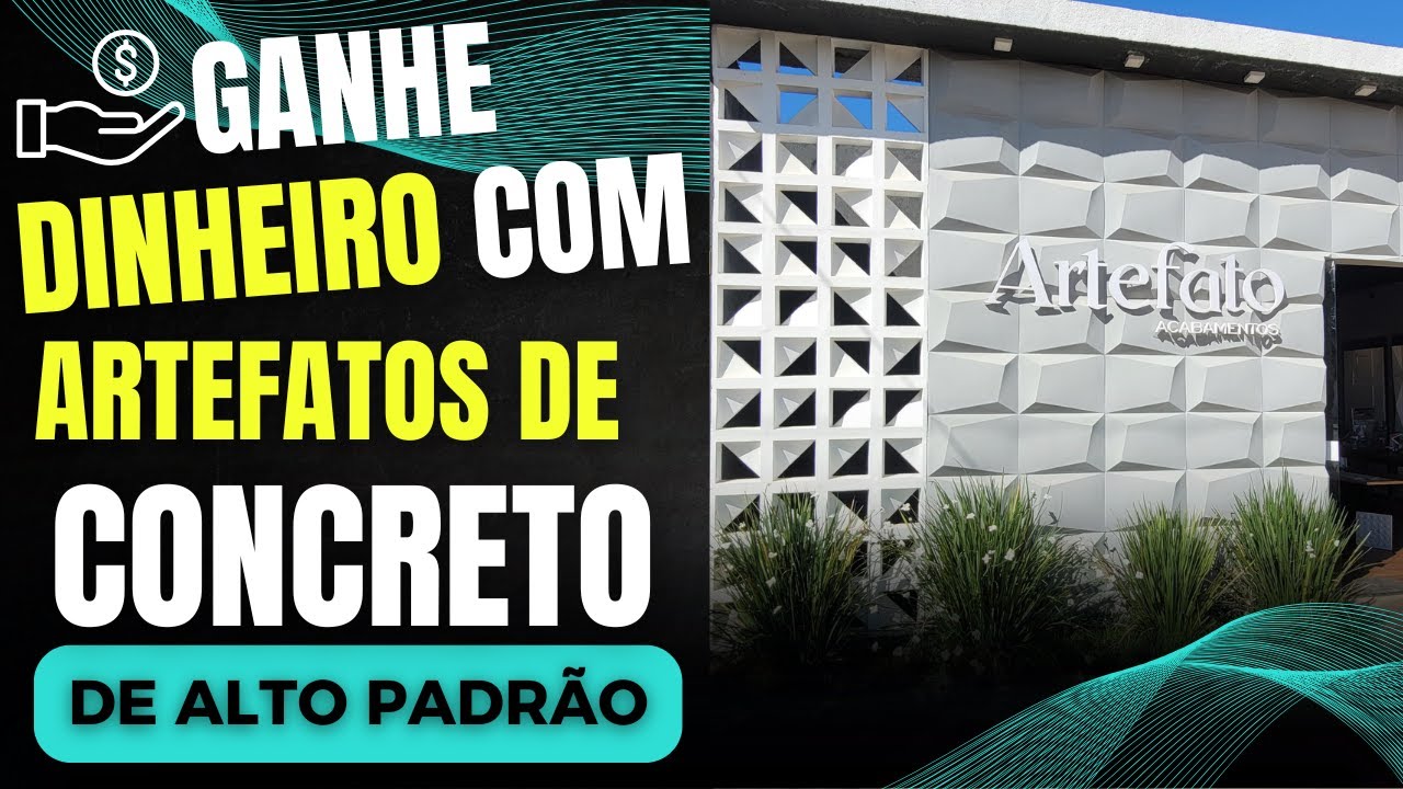Como ganhar dinheiro montando uma fábrica de artefatos de concreto de pisos e revestimentos 3D