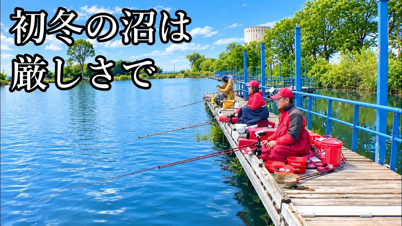 『近藤沼』水温は高め　気温は低め　状況の悪い中で　ヘラの活性は