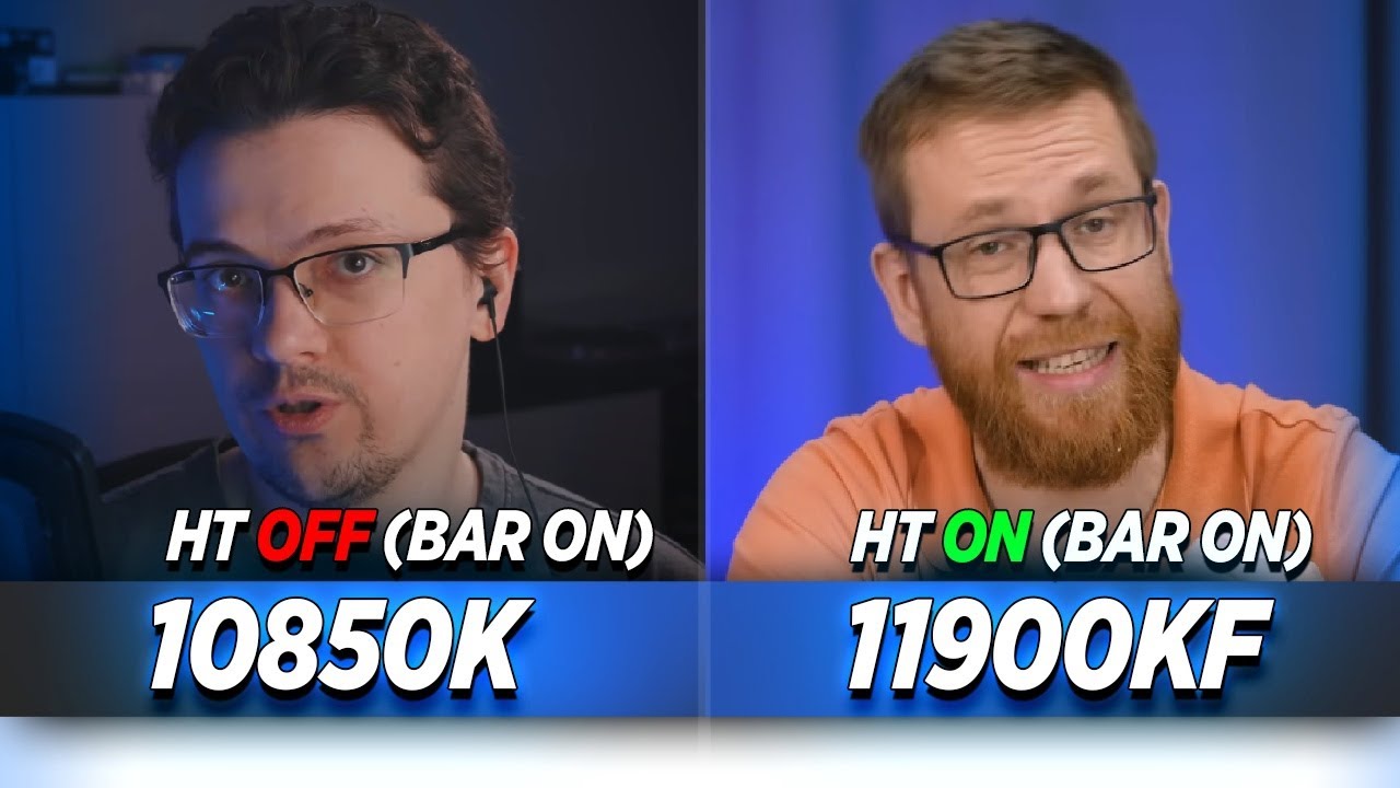 i9 10850K HT OFF vs i9 11900KF HT ON