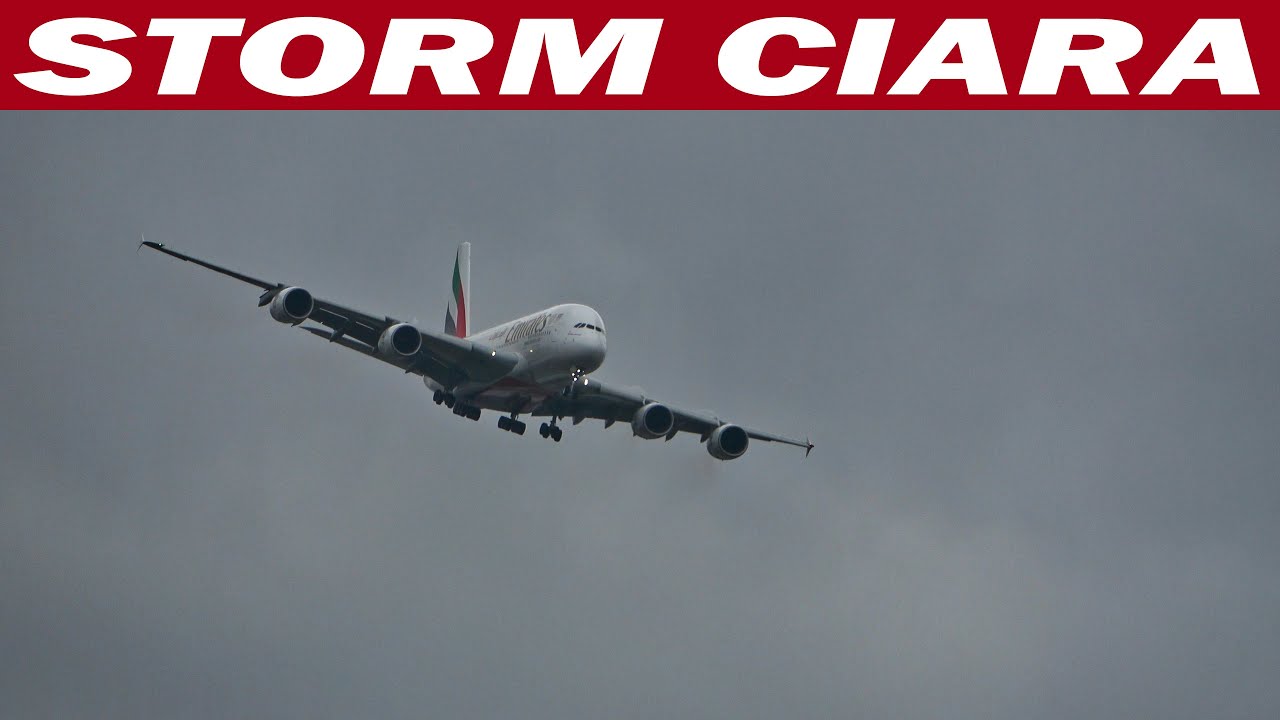 Storm Ciara at  London Heathrow Airport