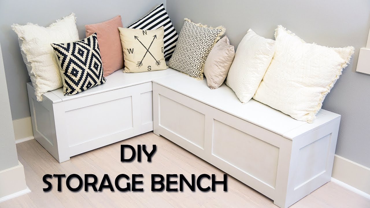 Kitchen Nook Storage Bench DIY