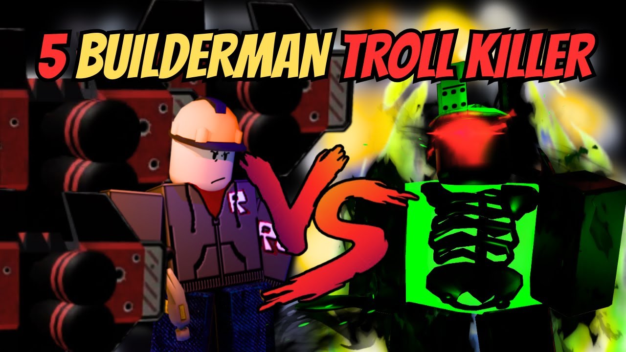 KILLER PHẢI OUT SERVER KHI THẤY 5 BUILDERMAN TRONG FORSAKEN!!!