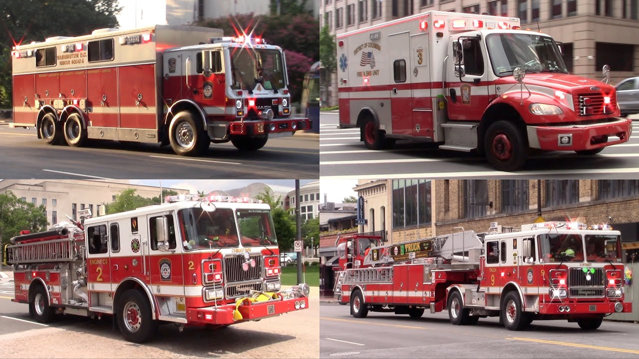 Washington DC Fire & EMS Responding Compilation