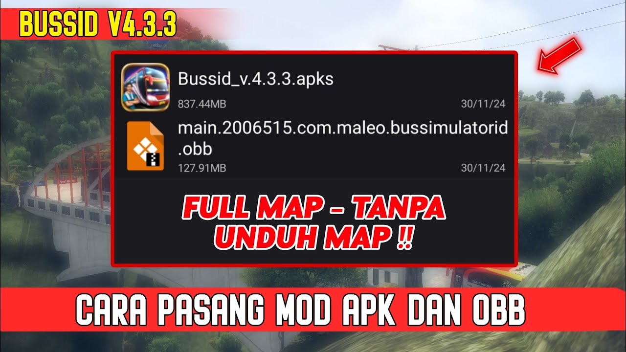 TUTORIAL BUSSID V4.3.3 !!  Cara Pasang Mod Apk Dan Obb Bussid v4.3.3 - Bus Simulator Indonesia