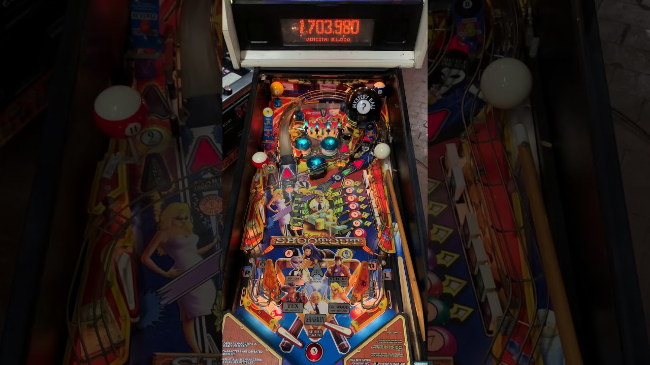 Pinball STERN Sharkey’s Shootout 2000 PlayGameTest