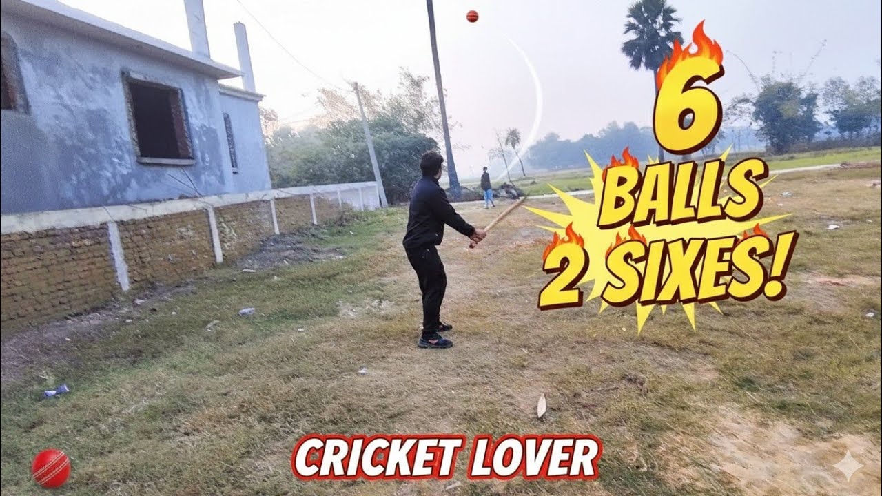 Cricket enjoy 6 ball Pe 2 Six Marna Hai 