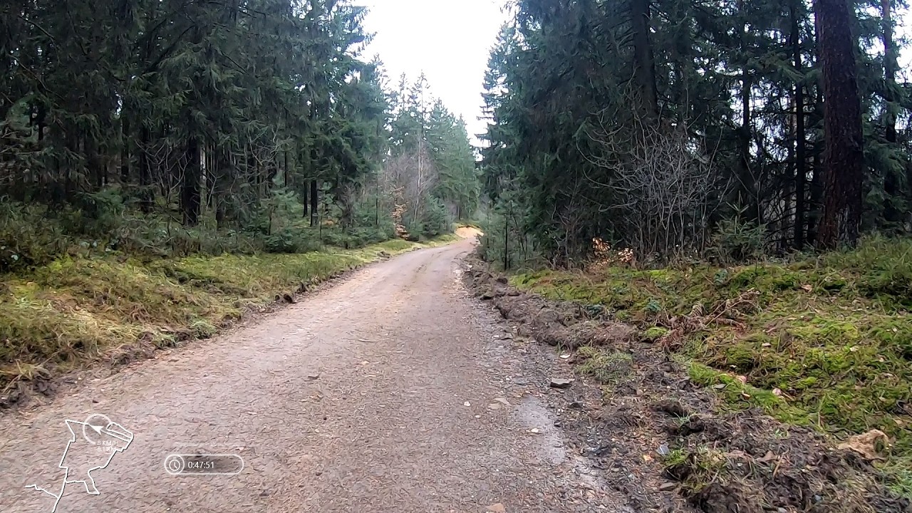 🏃74min Virtual Treadmill Run, Northern Teutoburg Forest, Osnabrück region, Lower Saxony, Germany