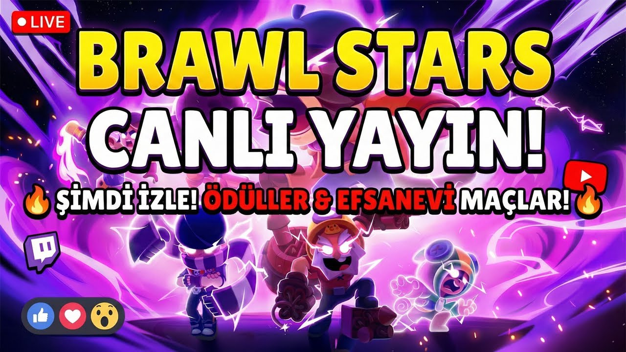 🔥 BRAWL STARS CANLI YAYIN | EFSANE GAMEPLAY • RANK • PRO OYUN 🔥