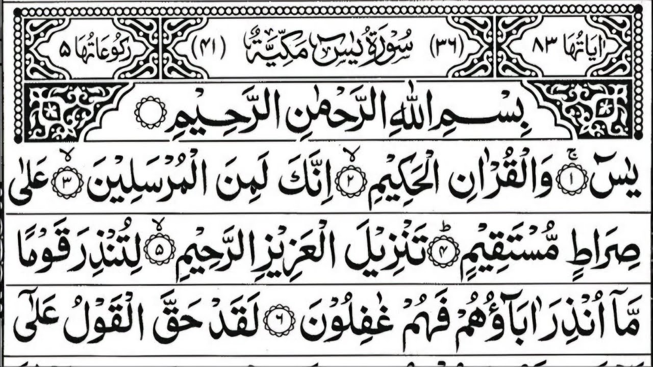 Surah Yaseen (Yasin) Surah Yasin Full 7 Times Tilawat For Blessing In Business Must Watch Full Video