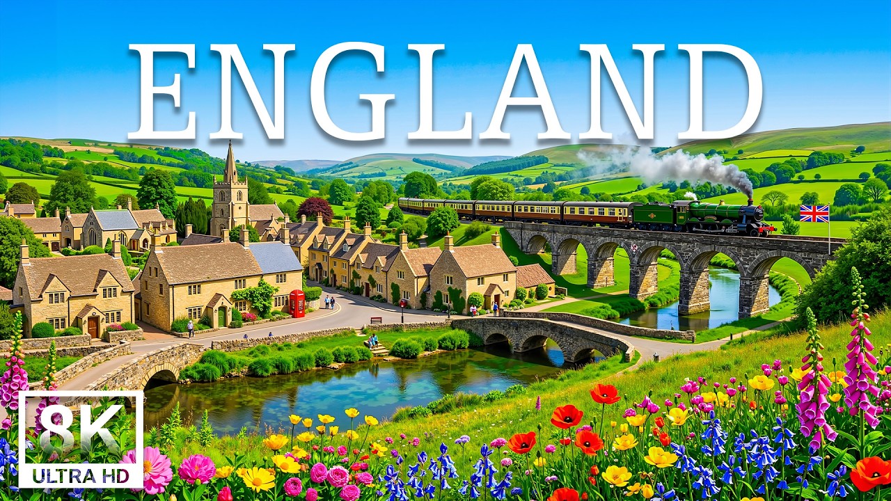 England 8K | London Landmarks, Cotswolds Villages & Timeless Countryside Beauty