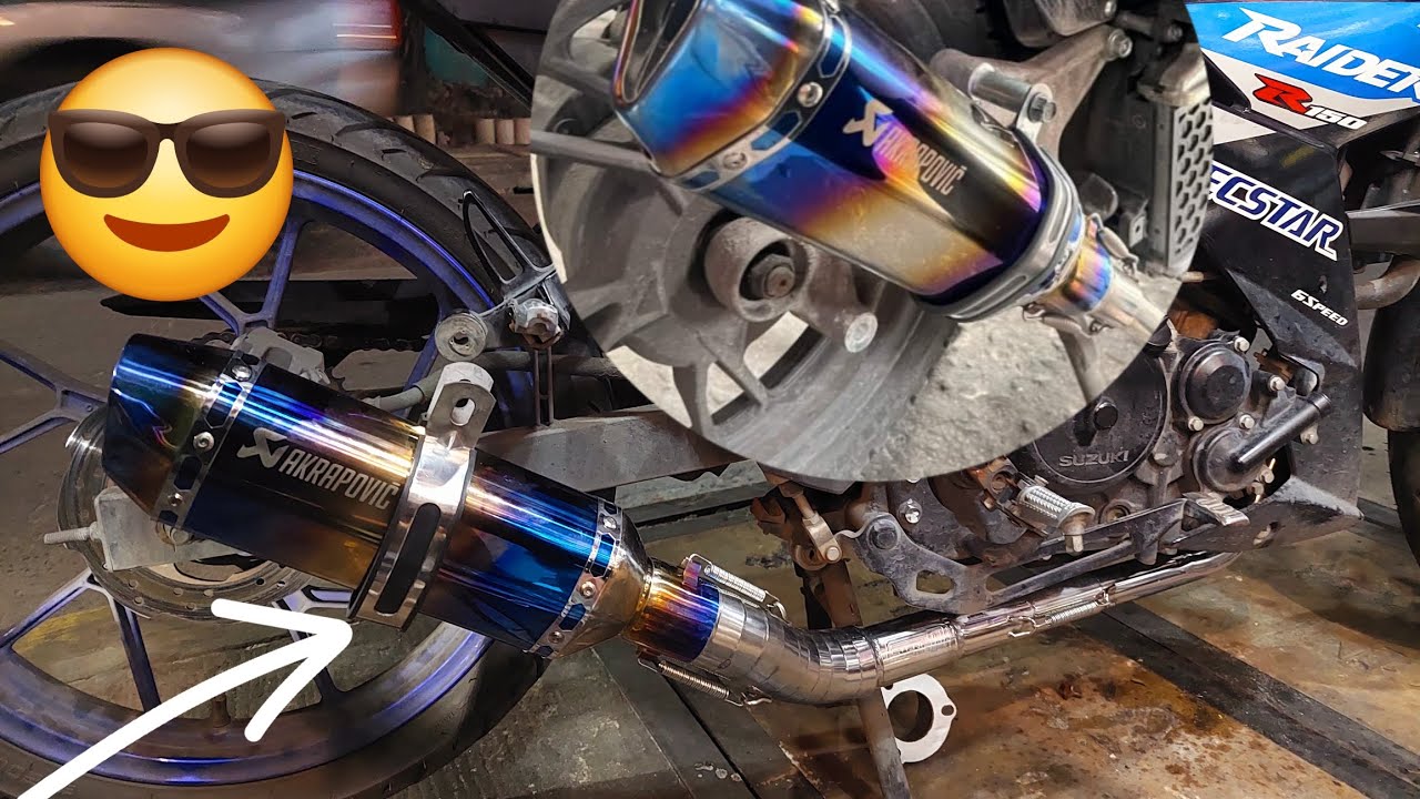 Akrapovic full set w/ 51mm elbow installed sa RAIDER 150 FI (soundcheck)