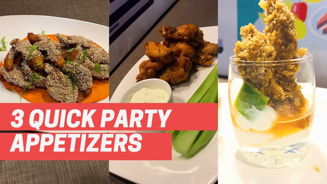 3 Quick Party Appetizers with Presentation Ideas by Anum Javeed