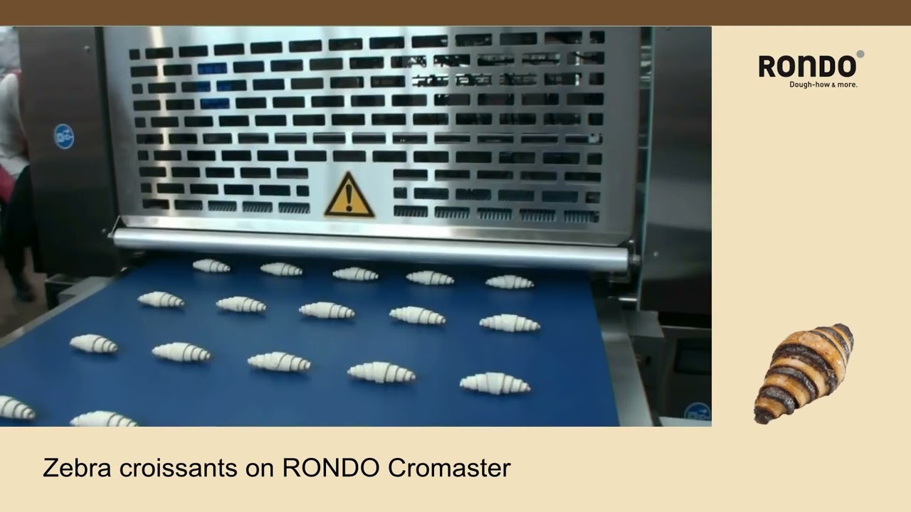 Rondo Cromaster Commercial Croissant Machine in IBA - Zebra Croissants Demonstration
