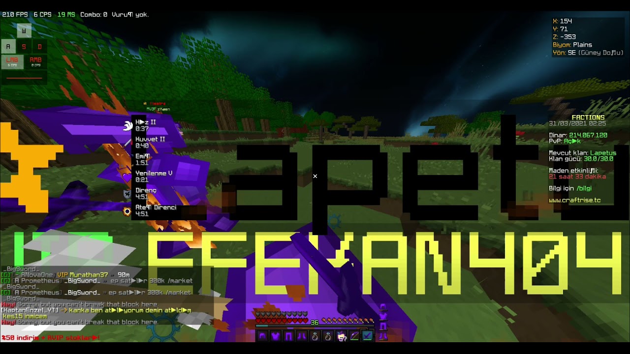 Alper262626 + Random zKaen vs RoleMERT - CraftRise #Factions