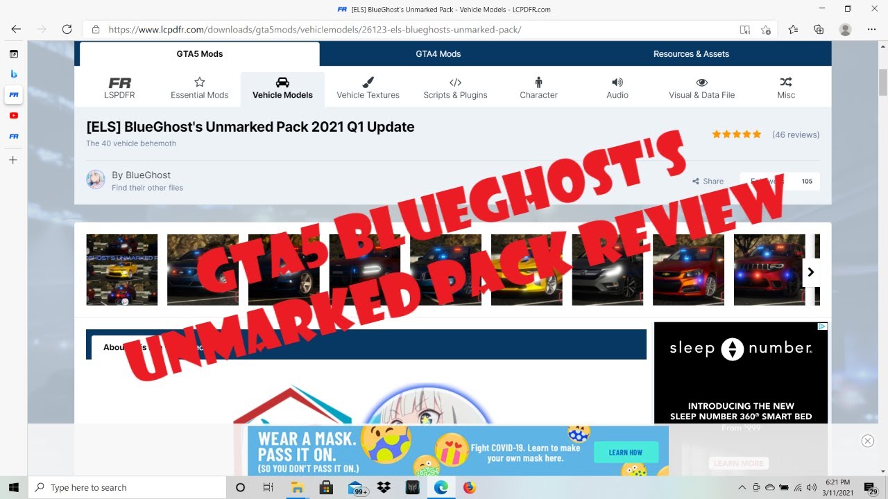 GTA5 BLUEGHOST UNMARKED PACK 2021 LSPDFR REVIEW