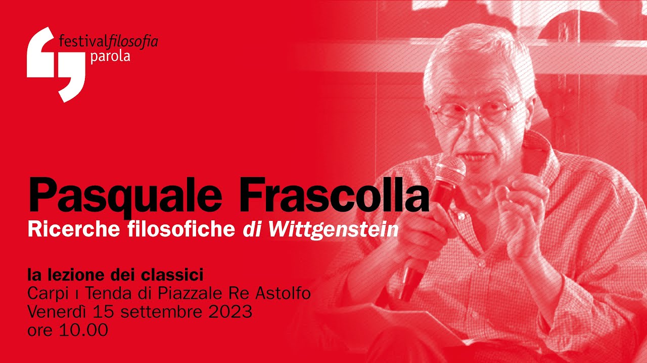 Pasquale Frascolla | Ricerche filosofiche | festivalfilosofia 2023