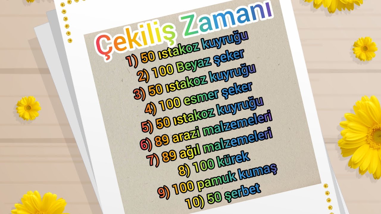 BOMBA GİBİ ÇEKİLİŞ ZAMANI 🌾 HERKES KATILABİLİR ✨BOL ŞANS 💐