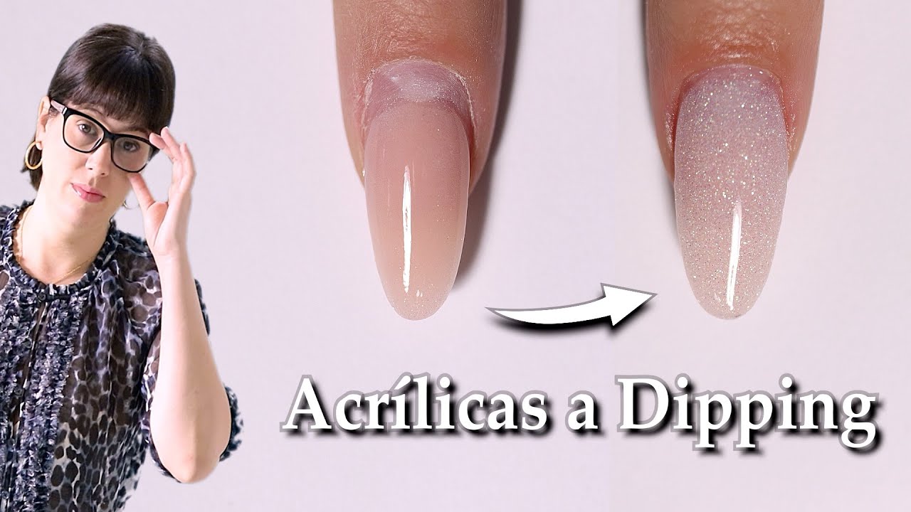Como Hacer Un Relleno/Retoque A Uñas Acrílicas con Polvos de Inmersión/Dip Powder. ESP