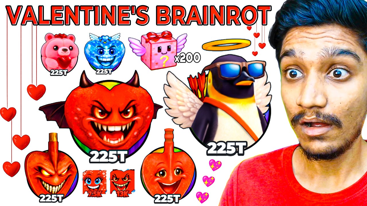 Unlocking VALENTINE'S BRAINROT in Brainrot Evolution 🥰😍 (Roblox)