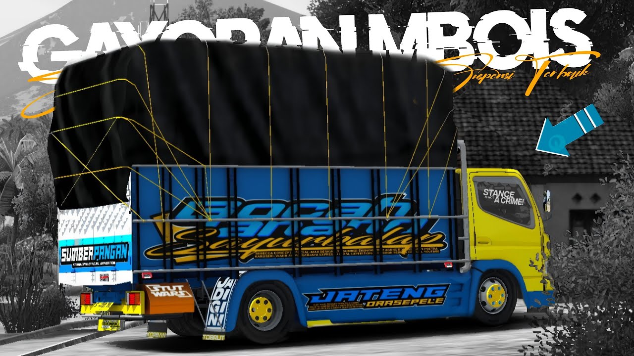 Tarikan Berat !! No Password 2 Mod Bussid Truck Canter Hd-X Simple Mbois Muatan Berat Terbaru