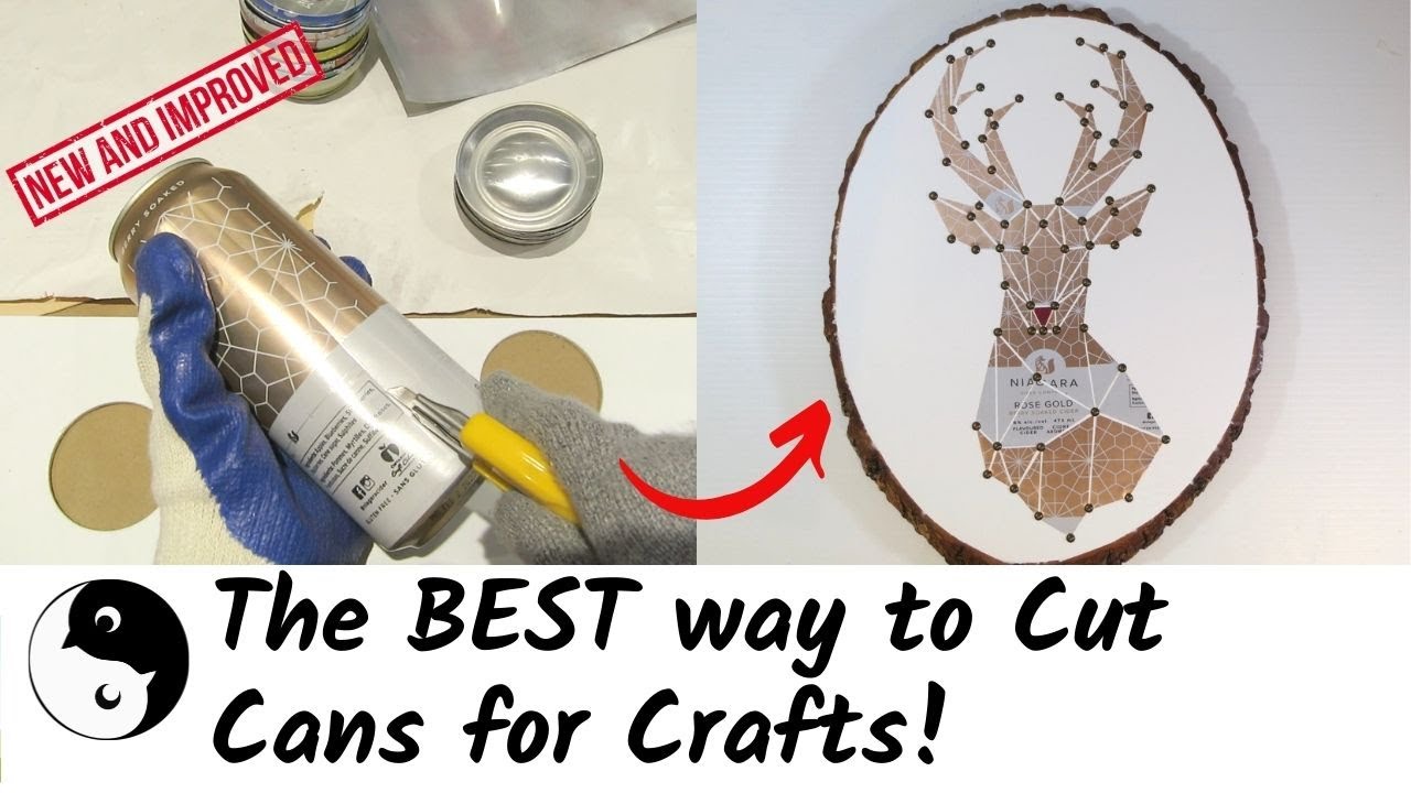 Лучший способ разрезать алюминиевые банки для поделок
